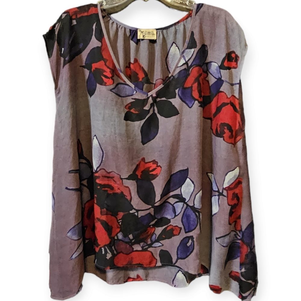 Show Me Your Mumu Soaree Beauty The Rose Tunic Top